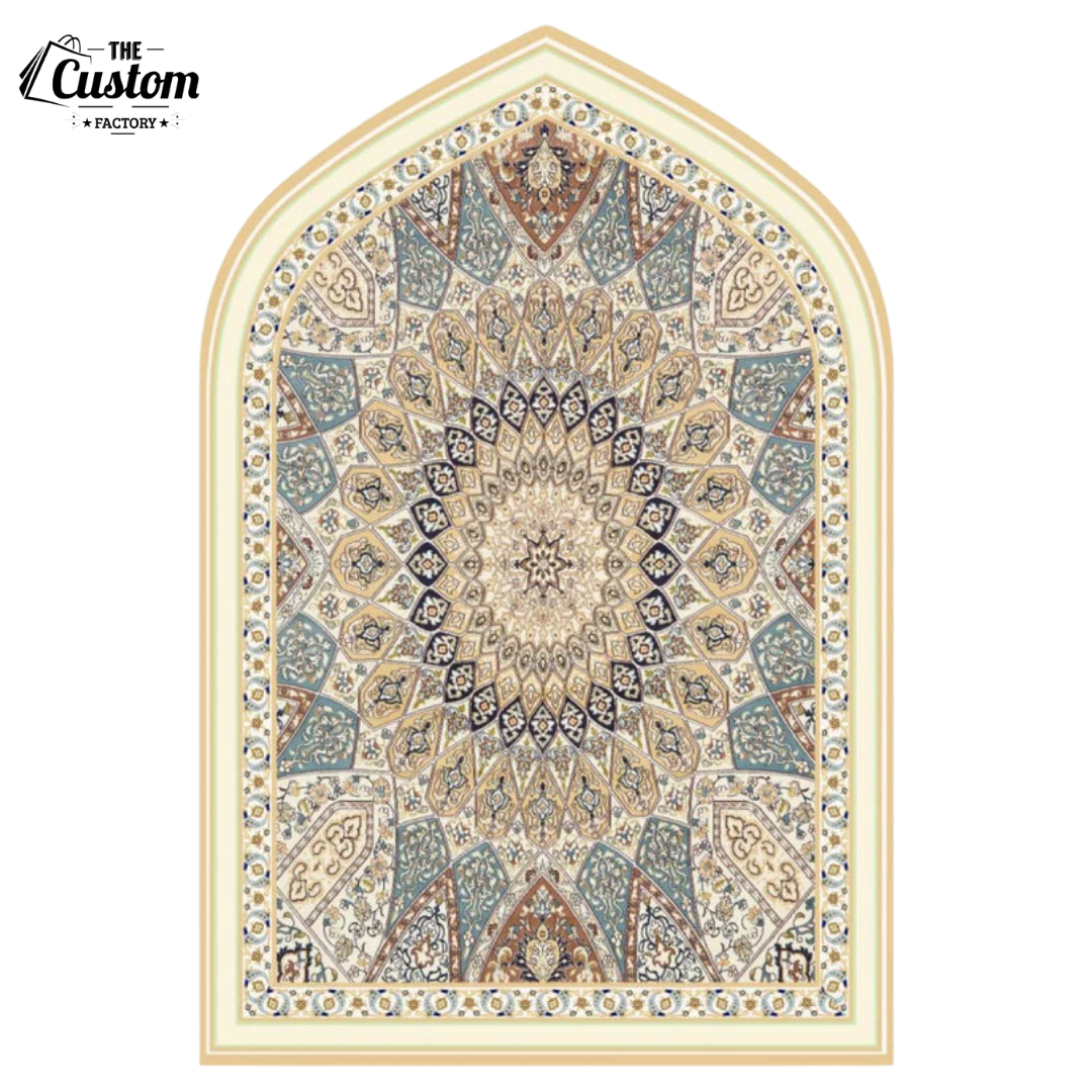 Luxurious Carpet Style 3D Prayer Mat | Imported Janamaz