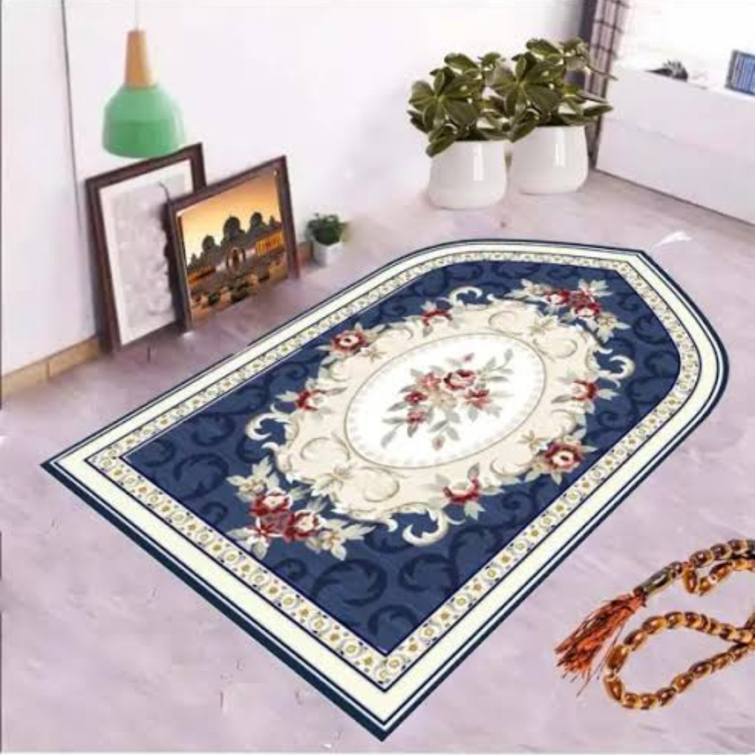 Luxurious Carpet Style 3D Prayer Mat | Imported Janamaz