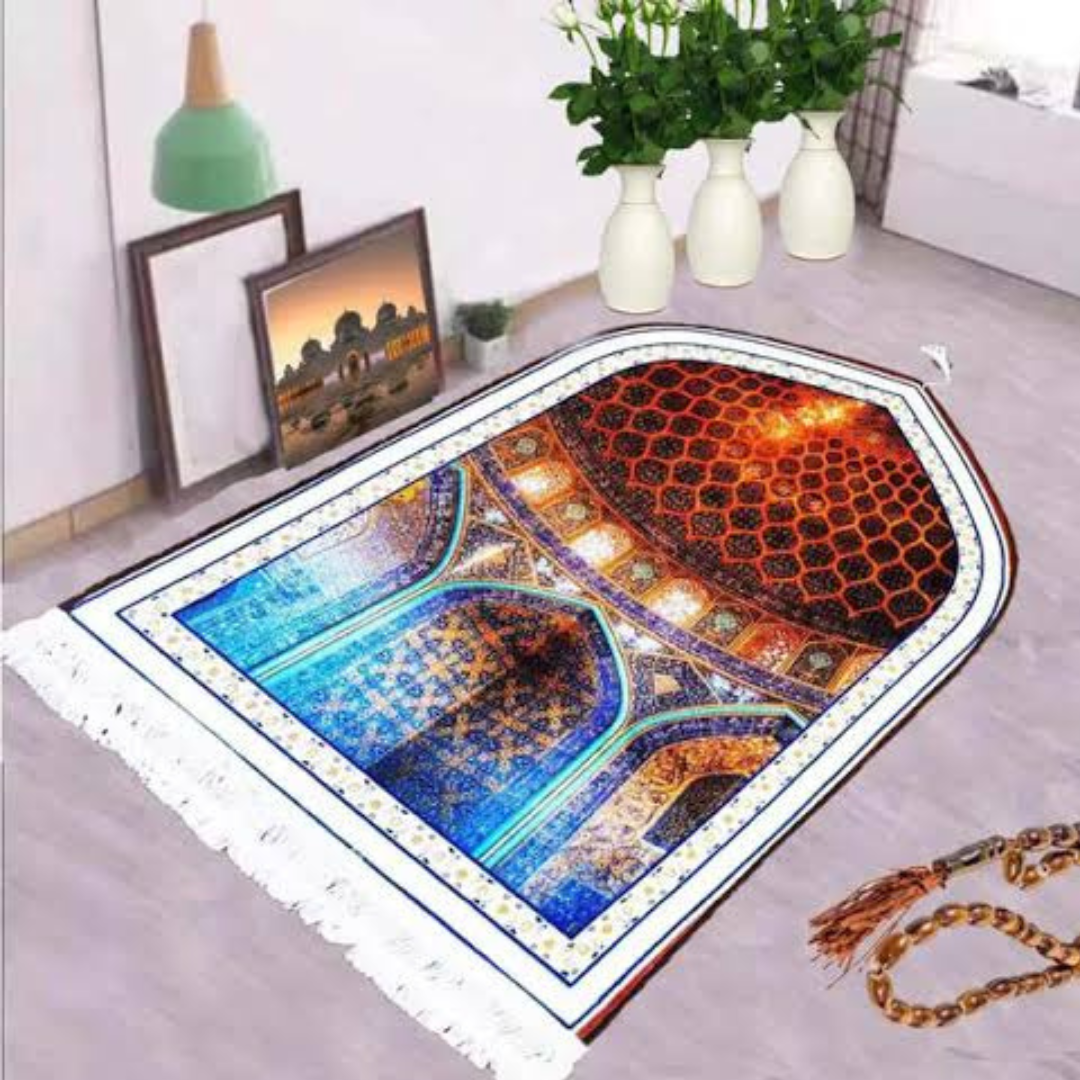 Luxurious Carpet Style 3D Prayer Mat | Imported Janamaz