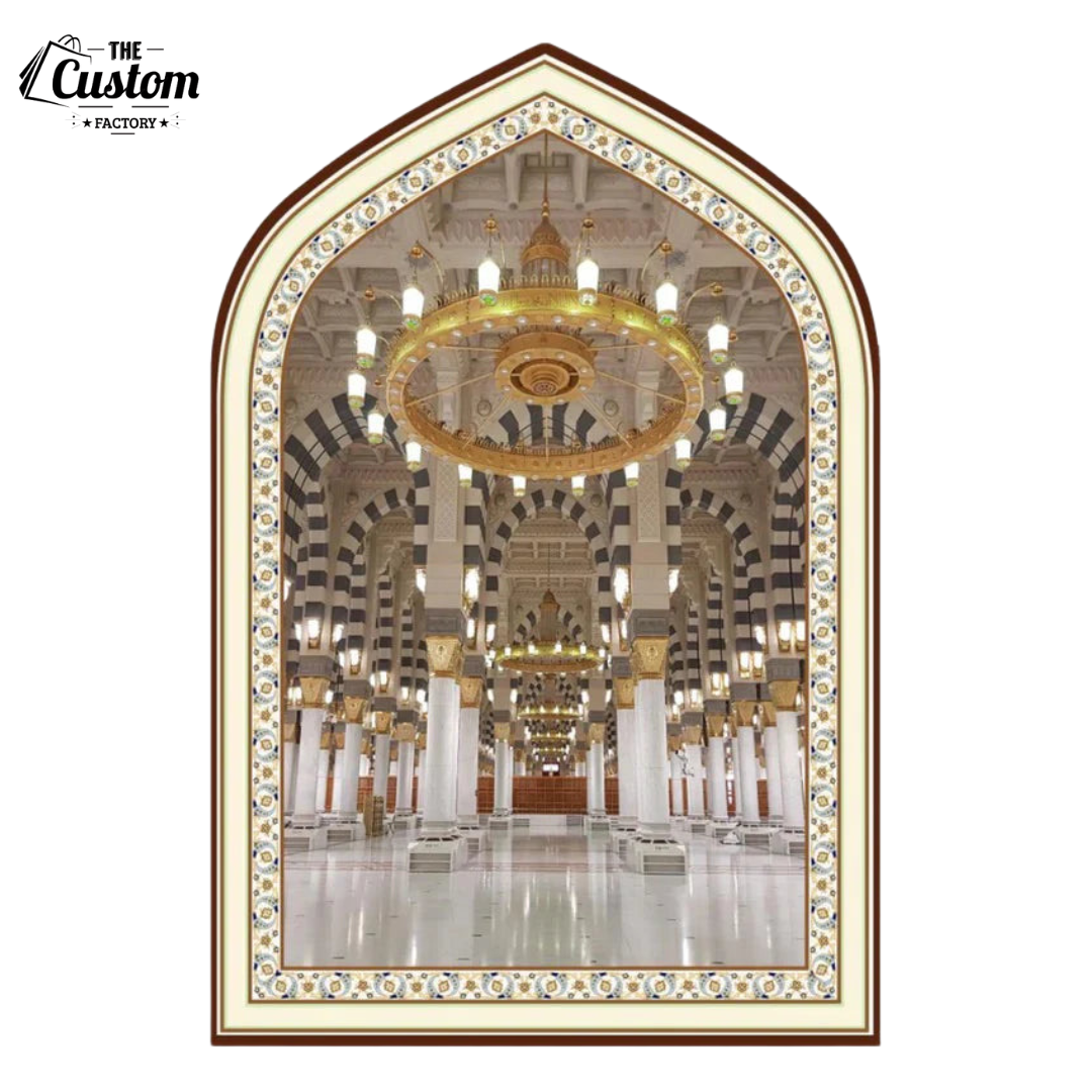 Luxurious Carpet Style 3D Prayer Mat | Imported Janamaz